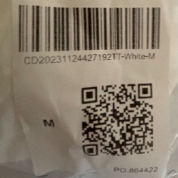 Cider Contour Double Layered U-neck Solid Tank Top, White, Size M-NWT - Picture 7 of 10